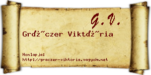 Gráczer Viktória névjegykártya